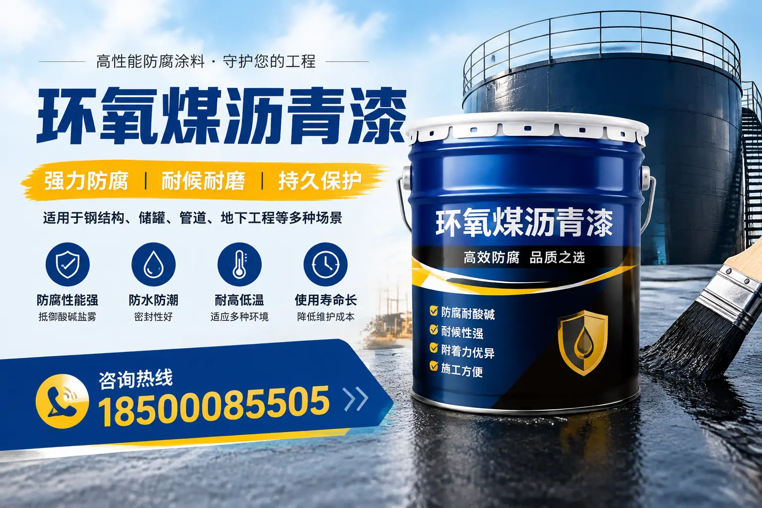 环氧煤沥青漆在工业中的应用，河源企业的选择