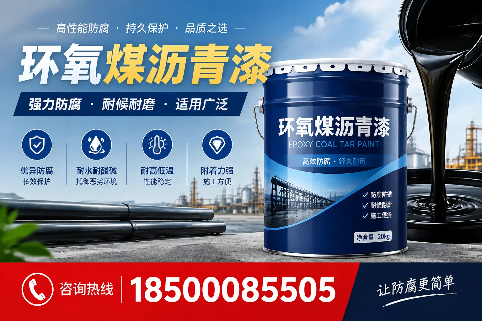 环氧煤沥青漆在不同气候条件下的表现分析，河源适用性